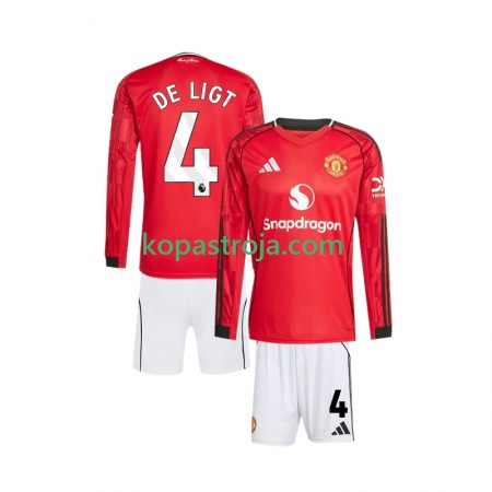 Billiga Fotbollströjor Liverpool Virgil van Dijk 4 Barn Hemma tröja 2025/26 Långärmad